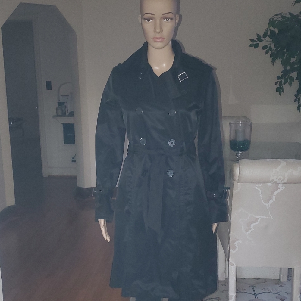 Womens Black Trench Coat